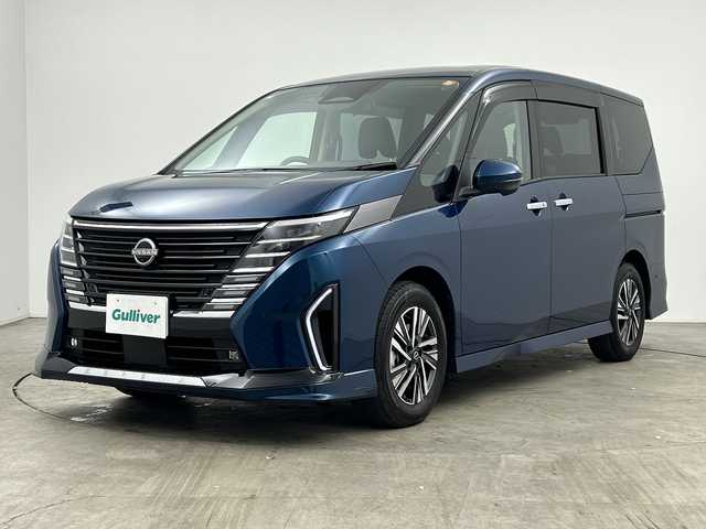 日産 セレナ e－パワー ルキシオン 三重県 2023(令5)年 0.8万km ミディアムブルーメタリック /禁煙車//純正12.3インチnissanコネクトナビ//アラウンドビューモニター//プロパイロット//プロパイロットパーキング//フロントダイナミックパック//フロントグリルイルミネーション//フロントバンパーイルミネーション//フロントプロテクター//ハンズフリー機能付き両側パワースライドドア//ワイヤレス充電//100V電源//エマージェンシーブレーキ//衝突軽減ブレーキ//レーンキープアシスト//レーダークルーズコントロール//ブラインドスポットモニター//前後コーナーセンサー//インテリジェントスマートルームミラー//純正前後ドライブレコーダー//1列目、2列目シートヒーター//ステアリングヒーター//合皮シート//純正ビルトインETC2.0