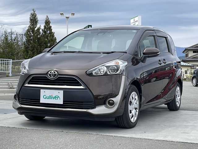 トヨタ シエンタ G 山梨県 2016(平28)年 2.9万km ヴィンテージブラウンパールクリスタルシャイン 両側パワースライドドア/アルパインナビ/BT/フルセグTV/CD/DVD/バックカメラ//ビルトインETC/純正フロアマット/スマートキー/オートマチックハイビーム/3列シート/ドライブレコーダー/アイドリングストップ