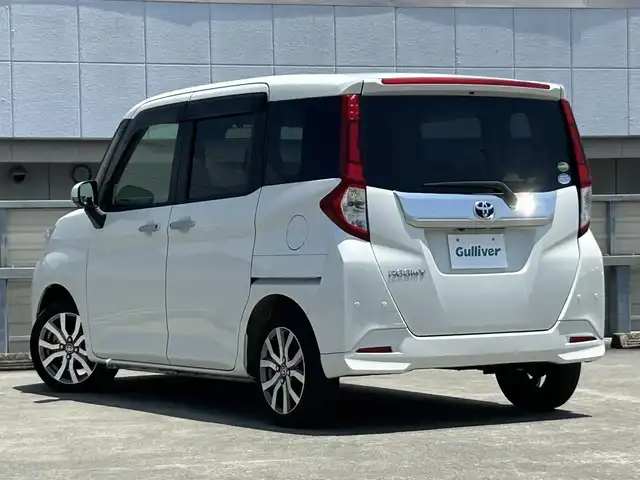 トヨタ ルーミー カスタムG－T 静岡県 2020(令2)年 4万km パールホワイトⅢ 純正9型ナビ/ターボ車/Bluetooth接続/フルセグTV/両側パワースライドドア/アラウンドビューモニター/ETC/運転席&助手席シートヒーター/LEDヘッドライト/フォグランプ/アイドリングストップ/クルーズコントロール/スマートアシスト/盗難防止装置