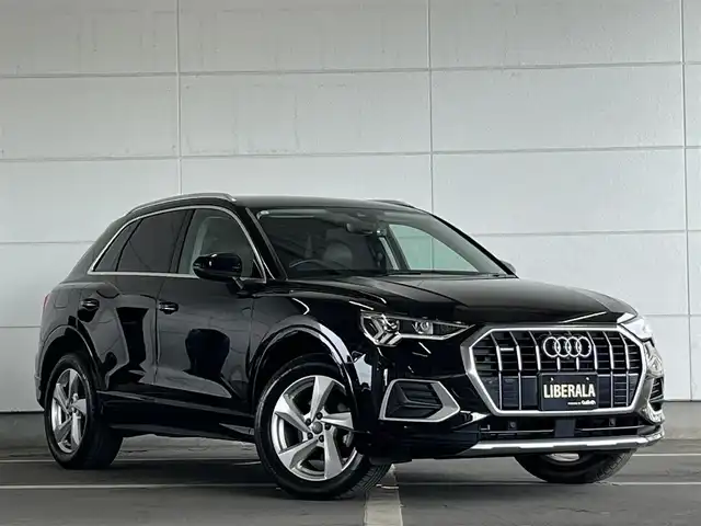 アウディ Ｑ３ 35TDIクワトロ アドバンスド 山形県 2021(令3)年 3.4万km 黒 4WD/純正ナビ/Bluetooth/USB/SD/フルセグTV/AppleCarPlay/AndroidAuto/ドライブセレクト/アダプティブクルーズコントロール/レーンキープアシスト/ブラインドスポットモニター/シートヒーターD/N席/レインセンサー/パーキングセンサー/アイドリングストップ/パドルシフト/ダウンヒルアシスト/純正LEDヘッドライト/オートライト/前後ドライブレコーダー