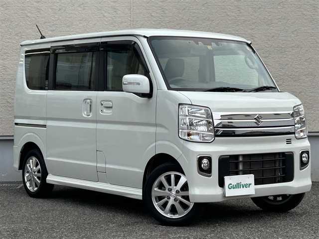 スズキ エブリィ ワゴン PZターボ スペシャル 大阪府 2023(令5)年 2.2万km パールホワイト ワンオーナー/スズキセーフティサポート/・ブレーキサポート/・誤発進抑制/・車線逸脱/・ふらつき警報/・先行車発進お知らせ/・ハイビームアシスト/・後退時ブレーキサポート/・後方誤発信抑制/・リアパーキングセンサー/純正メモリナビ（CN-HZ785W）/BT/CD/DVD/SD/フルセグTV/純正前後ドライブレコーダー/バックカメラ/ETC/両側パワースライドドア/オートステップ/シートヒーター/ディスチャージヘッドライト/フロントフォグ/純正フロアマット/プッシュスタート/スマートキー×２/取扱説明書/保証書