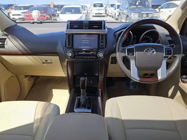 トヨタ ランドクルーザー プラド TZ 長野県 2014(平26)年 4.8万km ホワイトパールクリスタルシャイン ・寒冷地仕様/・サンルーフ/・アルパイン8型ナビ/　(Bluetooth/CD/DVD)/・フルセグTV/・バックカメラ/・ビルトインETC/・クルーズコントロール/・ダウンヒルアシストコントロール/・ヒルスタートアシストコントロール/・アクティブトラクションコントロール/・LEDヘッドランプ/・オートライト/・オートエアコン/・木目調/革巻きコンビステアリング/・ステアリングスイッチ/・レザー調シートカバー付/・純正18インチアルミホイール/・スマートエントリー/スタートシステム/・禁煙車