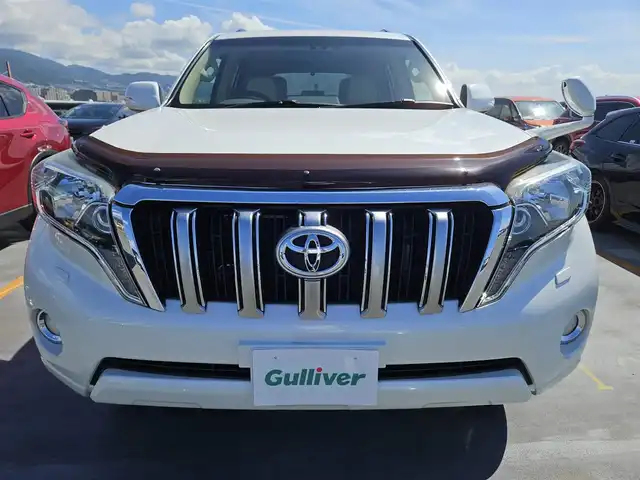 トヨタ ランドクルーザー プラド TZ 長野県 2014(平26)年 4.8万km ホワイトパールクリスタルシャイン ・寒冷地仕様/・サンルーフ/・アルパイン8型ナビ/　(Bluetooth/CD/DVD)/・フルセグTV/・バックカメラ/・ビルトインETC/・クルーズコントロール/・ダウンヒルアシストコントロール/・ヒルスタートアシストコントロール/・アクティブトラクションコントロール/・LEDヘッドランプ/・オートライト/・オートエアコン/・木目調/革巻きコンビステアリング/・ステアリングスイッチ/・レザー調シートカバー付/・純正18インチアルミホイール/・スマートエントリー/スタートシステム/・禁煙車