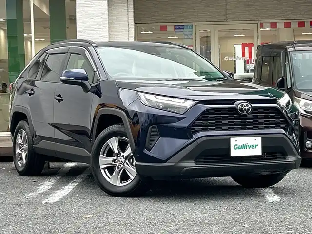 トヨタ ＲＡＶ４ ハイブリットX 千葉県 2024(令6)年 0.1万km ダークブルーマイカ サンルーフ ナビＮＭＺＫ－Ｗ７３Ｄ　バックカメラ　２．０ＥＴＣ　クルコン　ドラレコ　フルセグ　１００Ｖ充電　スマートキー マット バイザー ＬＥＤライト オートライト 17インチAW セーフティセンス