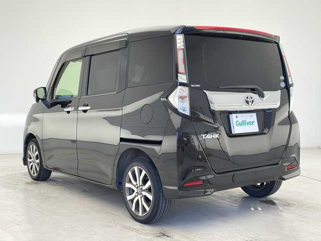 トヨタ タンク カスタムG－T 千葉県 2018(平30)年 10万km ブラックマイカメタリック 衝突軽減ブレーキ/純正SDナビ/（フルセグ/Bluetooth/USB/FM/AM）/バックカメラ/ETC/コーナーセンサー/パワースライドドア/ドライブレコーダー（前後）/アイドリングストップ/シートヒーター（運転席＋助手席）/LEDヘッドライト/電動格納ミラー