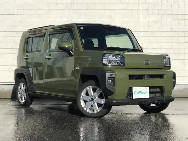ダイハツ タフト G 富山県 2020(令2)年 7.5万km フォレストカーキメタリック 4WD/ガラスルーフ/純正ナビ/フルセグTV/Bluetooth/ドライブレコーダー/バックカメラ/衝突被害軽減ブレーキ/コーナーセンサー/ステアリングスイッチ/シートヒーター/プッシュスタート/スマートキー/LEDヘッドライト/オートライト/ETC