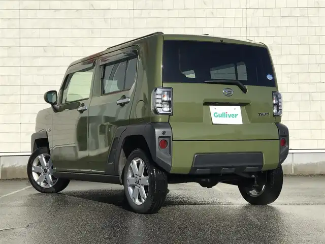 ダイハツ タフト G 富山県 2020(令2)年 7.5万km フォレストカーキメタリック 4WD/ガラスルーフ/純正ナビ/フルセグTV/Bluetooth/ドライブレコーダー/バックカメラ/衝突被害軽減ブレーキ/コーナーセンサー/ステアリングスイッチ/シートヒーター/プッシュスタート/スマートキー/LEDヘッドライト/オートライト/ETC