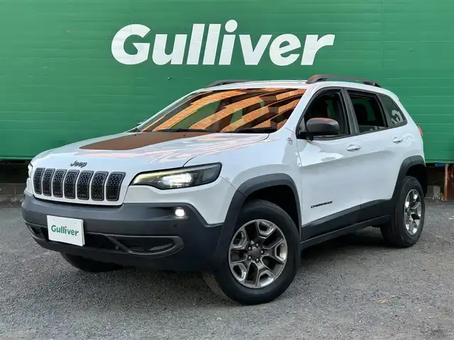 クライスラー・ジープ ジープ チェロキー トレイルホーク 東京都 2019(平31)年 4.6万km ブライトホワイト 外部検査済み/4WD/純正ナビ/（フルセグTV/BTオーディオ）/バックカメラ/アダクティブクルーズコントロール/レーンキープアシスト/セレクスピードコントロール/ロッキングリアディファレンシャル/ヒルディセントコントロール/パワーシート(運転席＆助手席)/プレミアムファブリックシート/保証書/取扱説明書/スペアキー×1