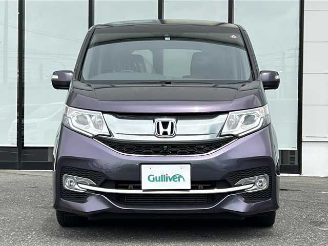 ホンダ ステップワゴン スパーダ 山形県 2015(平27)年 8.1万km プレミアムスパイスパープルP ワンオーナー/AIS検査済み/純正メモリナビ/フルセグTV/BT/HDMI/CD/DVD/USB/アラウンドビュー/純正フリップダウンモニター/アダプティブクルーズコントロール/車線維持支援システム/標識認識機能/先行車発進お知らせ/両側パワースライドドア/LEDヘッドライト/スマートキー×2/わくわくゲード/ETC