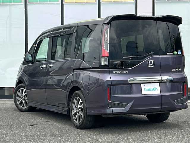ホンダ ステップワゴン スパーダ 山形県 2015(平27)年 8.1万km プレミアムスパイスパープルP ワンオーナー/AIS検査済み/純正メモリナビ/フルセグTV/BT/HDMI/CD/DVD/USB/アラウンドビュー/純正フリップダウンモニター/アダプティブクルーズコントロール/車線維持支援システム/標識認識機能/先行車発進お知らせ/両側パワースライドドア/LEDヘッドライト/スマートキー×2/わくわくゲード/ETC