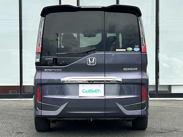 ホンダ ステップワゴン スパーダ 山形県 2015(平27)年 8.1万km プレミアムスパイスパープルP ワンオーナー/AIS検査済み/純正メモリナビ/フルセグTV/BT/HDMI/CD/DVD/USB/アラウンドビュー/純正フリップダウンモニター/アダプティブクルーズコントロール/車線維持支援システム/標識認識機能/先行車発進お知らせ/両側パワースライドドア/LEDヘッドライト/スマートキー×2/わくわくゲード/ETC