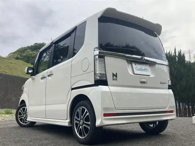 ホンダ Ｎ ＢＯＸ カスタム G SSパッケージ 長崎県 2013(平25)年 19.2万km プレミアムホワイトパール 両側パワースライドドア//社外HDDナビ【CN-HDS700TD】//フルセグTV//ETC//LEDオートヘッドライト//フォグライト//ECON