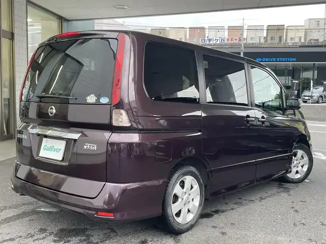 日産 セレナ ハイウェイスター Vセレクション 長崎県 2010(平22)年 14.7万km オーロラモーヴ 純正ナビ（BT/CD/DVD/SD/フルセグ）/スマートキー/両側パワスラ/純正リアモニター/純正16インチアルミホイール/ドアバイザー/純正フロアマット/取説/ナビ取説/記録簿/保証書/SRSエアバッグ/盗難防止装置/バックカメラ/ETC/オートライト/オートハイビーム