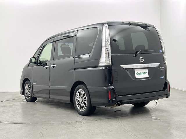 日産 セレナ ライダー BラインS HVAセーフ 群馬県 2014(平26)年 8.3万km ダイヤモンドブラック 純正８型ナビ　純正１１型後席モニター　全周囲カメラ　ビルトインＥＴＣ　両側電動スライドドア　クルーズコントロール　スマートキー　ＬＥＤヘッドランプ　オートライト　純正アルミホイール　ドラレコ　禁煙