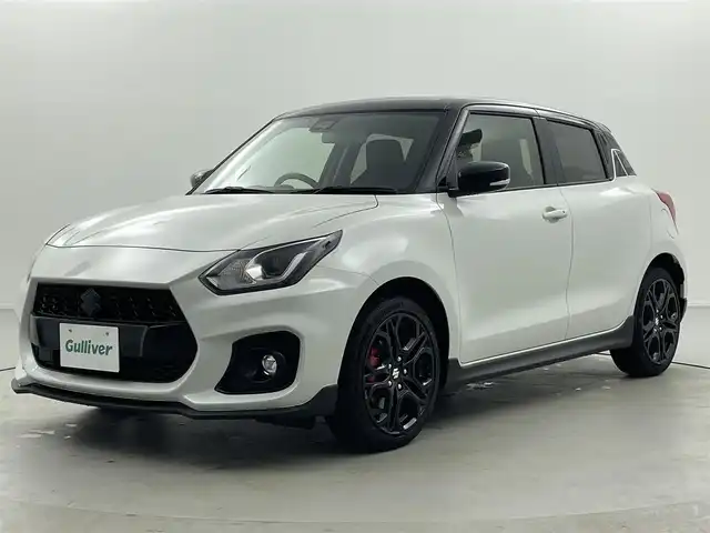 スズキ スイフト スポーツ ZC33S ファイナルED 福井県 2025(令7)年 0.1万km ピュアホワイトパール/ブラック2トーンルーフ ワンオーナー/純正8インチナビ/-ワンセグTV/-BT/純正カーボンエアロ/純正フロアマット/D席シートヒーター/クルーズコントロール/パーキングアシスト/プリクラッシュセーフティ/スペアキー×1/取説＆保証書
