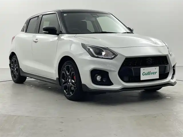 スズキ スイフト スポーツ ZC33S ファイナルED 福井県 2025(令7)年 0.1万km ピュアホワイトパール/ブラック2トーンルーフ ワンオーナー/純正8インチナビ/-ワンセグTV/-BT/純正カーボンエアロ/純正フロアマット/D席シートヒーター/クルーズコントロール/パーキングアシスト/プリクラッシュセーフティ/スペアキー×1/取説＆保証書