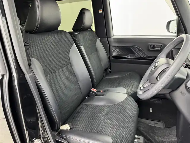 ダイハツ タント カスタム X スタイルセレクション 福岡県 2021(令3)年 2.8万km ブラックマイカメタリック 純正ナビ／フルセグＴＶ　/バックカメラ　/コーナーセンサー　/衝突軽減ブレーキ　/レーンキープ/アイドリングストップ　/両側電動スライドドア　/前方ドラレコ　/シートヒーター　/ハーフレザーシート　/純正１４インチＡＷ