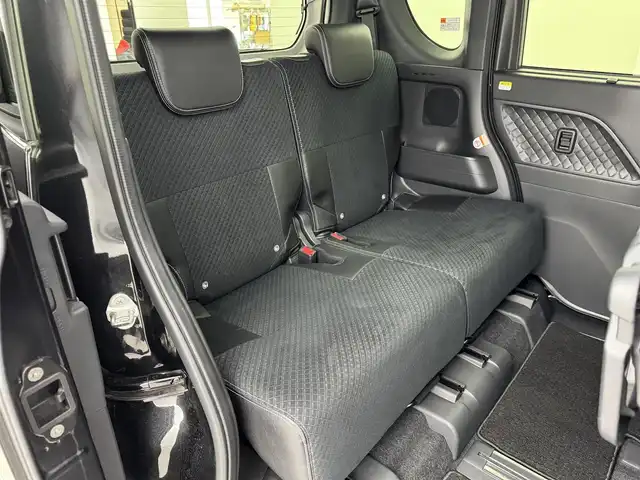 ダイハツ タント カスタム X スタイルセレクション 福岡県 2021(令3)年 2.8万km ブラックマイカメタリック 純正ナビ／フルセグＴＶ　/バックカメラ　/コーナーセンサー　/衝突軽減ブレーキ　/レーンキープ/アイドリングストップ　/両側電動スライドドア　/前方ドラレコ　/シートヒーター　/ハーフレザーシート　/純正１４インチＡＷ