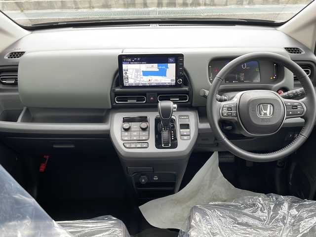 ホンダ フリード ハイブリット e:HEV クロスター 山口県 2025(令7)年 0.1千km クリスタルブラックパール 純正ナビ/・AM/FM/USB/Apple CarPlay/Android Auto/Bluetooth/フルセグテレビ/バックカメラ/ブラインドスポットモニター/純正アルミホイール/ハーフレザーシート/前席シートヒーター/サーキュレーター/USBチャージャー/両側パワースライドドア/スマートキー・スペアキー有/プッシュアップスタート/LEDヘッドランプ/フォグランプ/オートライト/ホンダセンシング/・衝突被害軽減ブレーキ/・追従有クルーズコントロール/・車線維持支援システム/・横滑り防止装置/盗難防止装置/ダブルサイドカーテンエアバッグ/取扱説明書/保証書