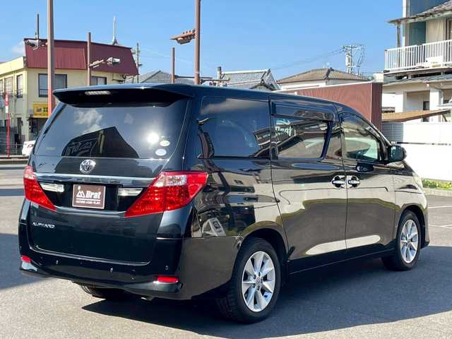 トヨタ アルファード 240G 宮崎県 2012(平24)年 11.1万km ブラック 純正フリップダウンモニター/純正メモリーナビ/フルセグTV：Bluetooth：DVD：CD/バックカメラ/両側パワースライドドア/前席パワーシート/運転席メモリー付きパワーシート/前後ドライブレコーダー/クルーズコントロール/コーナーセンサー/ウッドコンビハンドル/プッシュスタート/スマートキー/ETC/保証書・取扱説明書