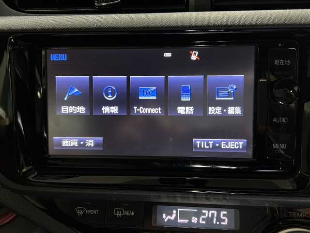 トヨタ アクア S 道央・札幌 2015(平27)年 8.2万km ダークバイオレットマイカメタリック 純正ナビ（AM/FM/CD/DVD/SD/TVフルセグ/BT）/ドライブレコーダー前後/バックカメラ/ETC/オートエアコン/シートヒーター（前席）/横滑り防止装置/エコモード/EVモード/nanoe搭載/プッシュスタート/電動格納ミラー/オートライト/ISOFIX