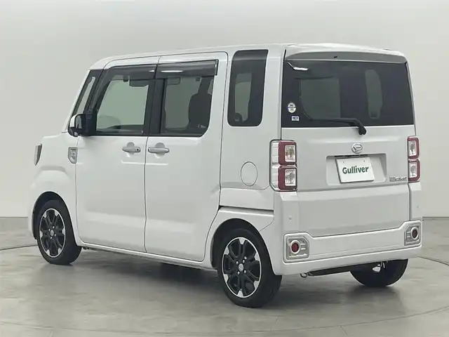 ダイハツ ウェイク G ターボ リミテッド SAⅢ 福岡県 2021(令3)年 3.8万km シャイニングホワイトパール 純正ナビ／フルセグＴＶ　/パノラマモニター　/ナビ連動前方ドライブレコーダー　/衝突軽減ブレーキ　/横滑り防止装置　/アイドリングストップ　/両側電動スライドドア　/プッシュスタート　/純正１５インチＡＷ　/ＬＥＤヘッドライト