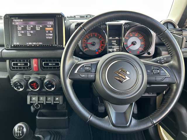 スズキ ジムニー XC 愛媛県 2021(令3)年 5.2万km シフォンアイボリーM 純正Panasonic8インチナビ/（Bluetooth/フルセグTV/DVD/CD/SD）/衝突軽減ブレーキ/クルーズコントロール/LEDヘッドライト/オートマチックハイビーム/シートヒーター/4WD/ダウンヒルアシストコントロール/純正16インチAW/ETC/スマートキー/スペアキー有/純正フロアマット/レーンキープアシスト/横滑り防止装置