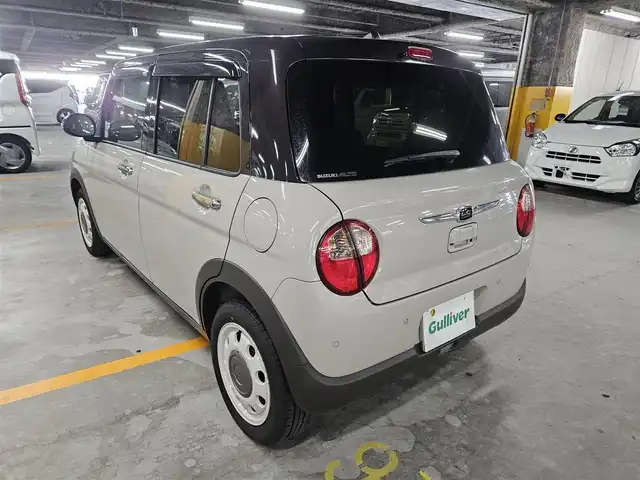 スズキ ラパン ＬＣ X 長崎県 2023(令5)年 2.3万km フォーンベージュメタリック/アーバンブラウン 2トーン 純正MOPディスプレイオーディオ/バックカメラ/セーフティサポート/・衝突被害軽減ブレーキ/・後退時ブレーキサポート/・車線逸脱警報/・前後誤発進抑制機能/・ハイビームアシスト/・標識認識機能/・リアパーキングセンサー/LEDヘッドランプ/革巻きステアリング/ステアリングスイッチ/ハーフレザーシート/前席シートヒーター/純正14インチアルミホイール/スマートキー/プッシュエンジンスタート/禁煙車