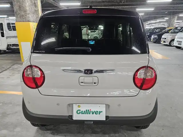 スズキ ラパン ＬＣ X 長崎県 2023(令5)年 2.3万km フォーンベージュメタリック/アーバンブラウン 2トーン 純正MOPディスプレイオーディオ/バックカメラ/セーフティサポート/・衝突被害軽減ブレーキ/・後退時ブレーキサポート/・車線逸脱警報/・前後誤発進抑制機能/・ハイビームアシスト/・標識認識機能/・リアパーキングセンサー/LEDヘッドランプ/革巻きステアリング/ステアリングスイッチ/ハーフレザーシート/前席シートヒーター/純正14インチアルミホイール/スマートキー/プッシュエンジンスタート/禁煙車