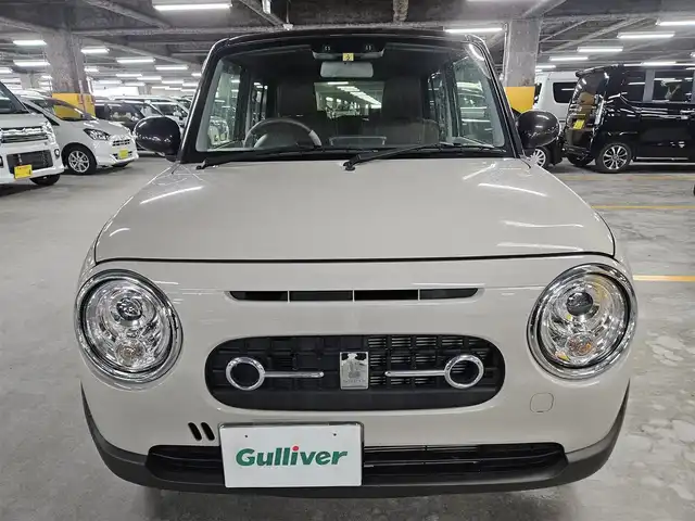 スズキ ラパン ＬＣ X 長崎県 2023(令5)年 2.3万km フォーンベージュメタリック/アーバンブラウン 2トーン 純正MOPディスプレイオーディオ/バックカメラ/セーフティサポート/・衝突被害軽減ブレーキ/・後退時ブレーキサポート/・車線逸脱警報/・前後誤発進抑制機能/・ハイビームアシスト/・標識認識機能/・リアパーキングセンサー/LEDヘッドランプ/革巻きステアリング/ステアリングスイッチ/ハーフレザーシート/前席シートヒーター/純正14インチアルミホイール/スマートキー/プッシュエンジンスタート/禁煙車