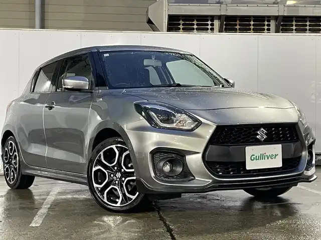 スズキ スイフト スポーツ 青森県 2018(平30)年 4.9万km プレミアムシルバーメタリック ワンオーナー/純正SDナビ（AVIC-RLS901）/　CD、DVD、SD、BT、USB、AUX/クルーズコントロール/ビルトインETC/D席シートヒーター/純正１７インチAWサマータイヤ車載/前方ドライブレコーダー/保証書/説明書/スペアキー×１本