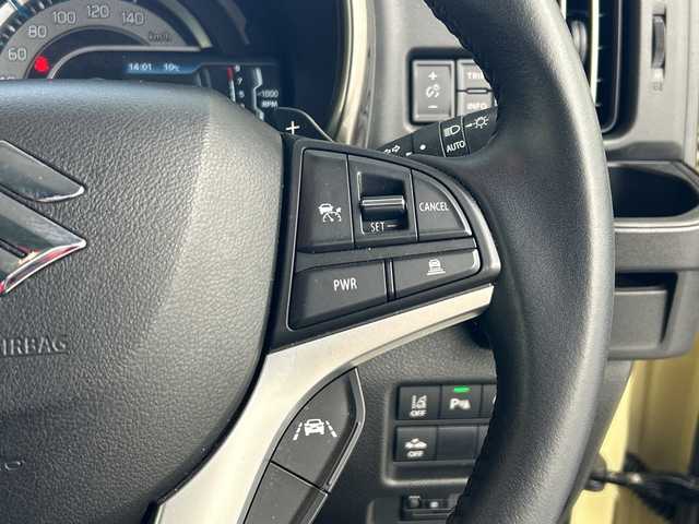 スズキ ハスラー Jスタイル Ⅱ ターボ 奈良県 2022(令4)年 1.8万km シフォンアイボリーメタリック/ガンメタリック2トーン 純正9インチナビ/フルセグTV/Bluetoothオーディオ/アップルカープレイ/アンドロイドオート/DVD再生/全周囲カメラ/バックカメラ/衝突軽減ブレーキ/車線逸脱警報/誤発進抑制機能/後方誤発進抑制機能/横滑り防止/レーダークルーズコントロール/フロントシートヒーター/ビルトインETC/スマートキー/LEDライト