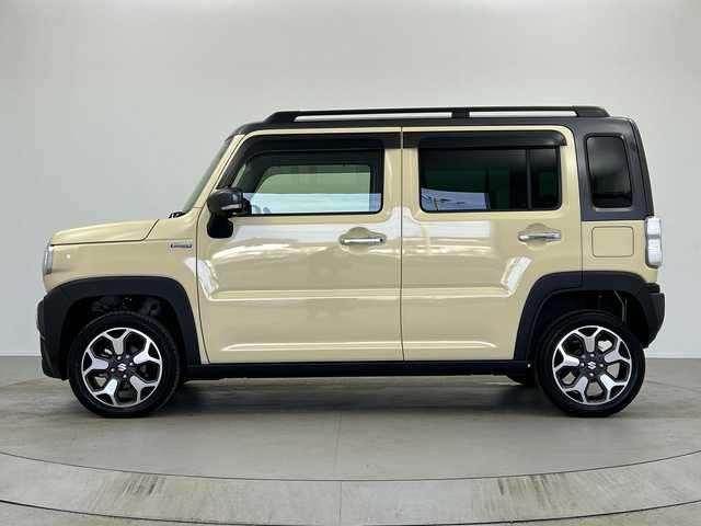 スズキ ハスラー Jスタイル Ⅱ ターボ 奈良県 2022(令4)年 1.8万km シフォンアイボリーメタリック/ガンメタリック2トーン 純正9インチナビ/フルセグTV/Bluetoothオーディオ/アップルカープレイ/アンドロイドオート/DVD再生/全周囲カメラ/バックカメラ/衝突軽減ブレーキ/車線逸脱警報/誤発進抑制機能/後方誤発進抑制機能/横滑り防止/レーダークルーズコントロール/フロントシートヒーター/ビルトインETC/スマートキー/LEDライト