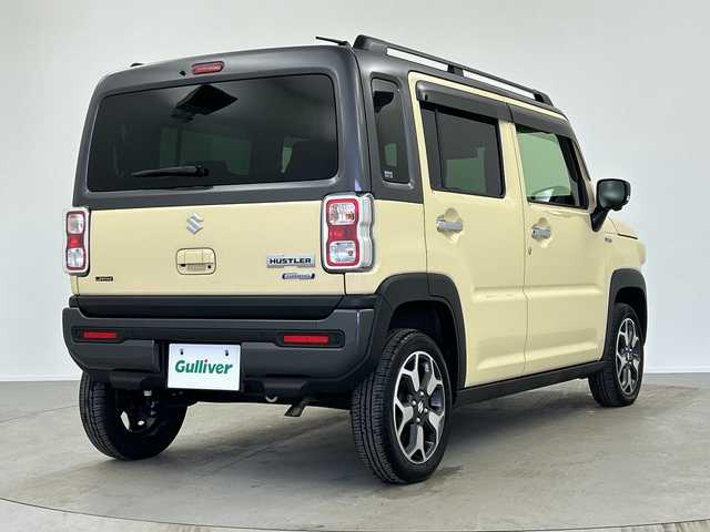 スズキ ハスラー Jスタイル Ⅱ ターボ 奈良県 2022(令4)年 1.8万km シフォンアイボリーメタリック/ガンメタリック2トーン 純正9インチナビ/フルセグTV/Bluetoothオーディオ/アップルカープレイ/アンドロイドオート/DVD再生/全周囲カメラ/バックカメラ/衝突軽減ブレーキ/車線逸脱警報/誤発進抑制機能/後方誤発進抑制機能/横滑り防止/レーダークルーズコントロール/フロントシートヒーター/ビルトインETC/スマートキー/LEDライト
