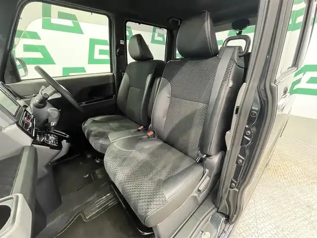 ダイハツ タント カスタム X 鹿児島県 2019(令1)年 2.7万km パールブラック 純正SDナビゲーション（NMZK-W71D）/　AM/FM/CD/DVD/BT/TV/全方位カメラ/両側パワースライドドア/スマートアシスト/・衝突回避支援ブレーキ機能/・コーナーセンサー/・車線逸脱警報/LEDヘッドライト/フォグランプ/ドライブレコーダー/ETC車載器/オートライト/アイドリングストップ/ブラック合皮/ファブリックコンビシート/純正14インチアルミ/ABS/横滑り防止装置/スマートキー/プッシュスタート