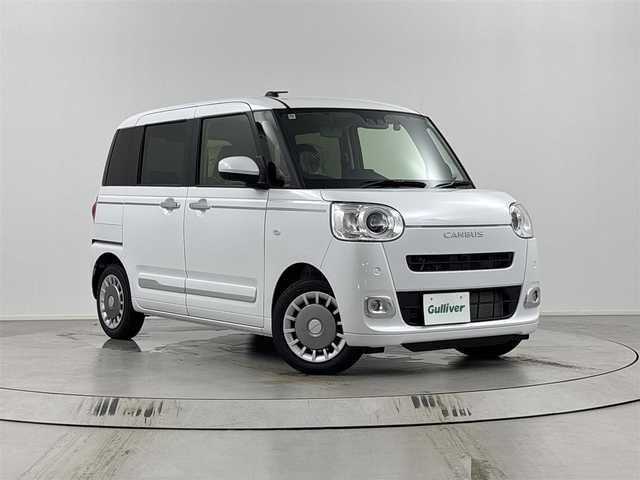 ダイハツ ムーヴ キャンバス セオリー G ターボ 埼玉県 2024(令6)年 0.1万km未満 シャイニングホワイトパール 純正7型ナビ/（BT/CD/DVD/フルTV/AM/FM）/バッツクカメラ/スマートアシストIII/・衝突回避支援ブレーキ機能/・車線逸脱警報機能/・誤発進抑制制御機能/・先行車発進お知らせ機能/・オートハイビーム/両側パワースライドドア/純正ドラレコ/シートヒーター/LEDライト