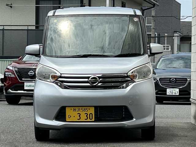 日産 デイズ ルークス X 埼玉県 2014(平26)年 7.6万km クールシルバー ワンオーナー/社外SDナビ/（AM/FM/ワンセグTV）/アラウンドビューモニター/片側パワースライドドア/純正フロアマット/プッシュスタート/ドアバイザー/スペアキー×1/アイドリングストップ/Wエアバッグ/ABS/新車保証書/取扱説明書