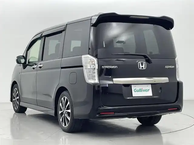 ホンダ ステップワゴン スパーダ Z クールスピリット 熊本県 2012(平24)年 8万km プレミアムスパークルブラックパール ワンオーナー　/社外７インチナビAVIC-ZH77（ＢＴ・フルセグ・ＳＤ・ＡＵＸ・ＵＳＢ）/アルパイン後席フリップダウンモニター/バックカメラ　/クルーズコントロール/ＥＴＣ　/両側パワースライドドア　/横滑り防止　/アイドリングストップ/ハーフレザーシート/パドルシフト/純正フロアマット/純正17インチAW/オートライト/LEDヘッドライト/電動格納ミラー/スマートキー/スペアキー1本