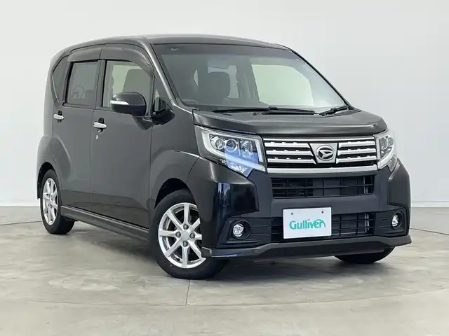 ダイハツ ムーヴ カスタム X 新潟県 2015(平27)年 5.5万km ブラックマイカメタリック KENWOODメモリナビ【MDV-D303】/ワンセグTV/CD/DVD/USB/アイドリングストップ/横滑り防止装置/オートライト/LEDヘッドライト/プッシュスタート