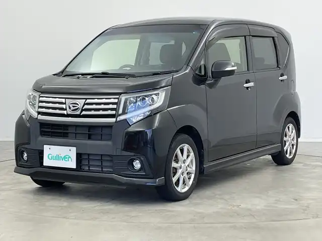ダイハツ ムーヴ カスタム X 新潟県 2015(平27)年 5.5万km ブラックマイカメタリック KENWOODメモリナビ【MDV-D303】/ワンセグTV/CD/DVD/USB/アイドリングストップ/横滑り防止装置/オートライト/LEDヘッドライト/プッシュスタート