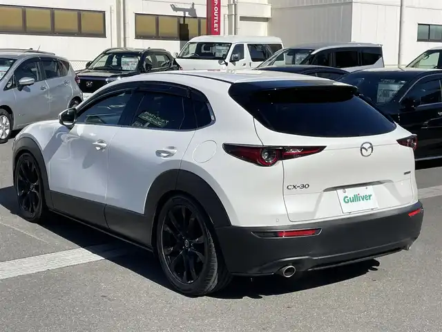 マツダ ＣＸ－３０ 20S プロアクティブツーリングセレ 群馬県 2023(令5)年 2.6万km スノーフレイクホワイトパールマイカ 純正SDナビ/HUD/Bluetooth/全周囲カメラ/BOSEサウンドシステム/パドルシフト/ステアリングスイッチ/ステアリングヒーター/本革ステアリング/BSM/D席パワーシート/前席シートヒーター/純正ブラック塗装アルミホイール/シートセットポジションメモリー/パワーステアリング/純正前後ドラレコ/電動リアゲート/アダプティブクルーズコントロール/パワーステアリング/LEDヘッドライト/チューブレスタイヤ/純正ビルトインETC/フルセグ