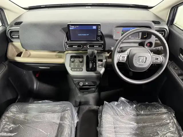 ホンダ フリード ハイブリット e:HEV AIR EX 大阪府 2025(令7)年 0.1千km メテオロイドグレーメタリック 純正9インチナビ　バックカメラ　Bluetooth　フルセグTV ホンダセンシング　レーダークルーズ　BSM シートヒーター　両側パワースライドドア　オートライト　LEDヘッドライト　スマートキー2本
