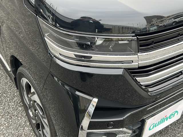 スズキ スペーシア カスタム HYBRID XS ターボ 東京都 2024(令6)年 1万km ブルーイッシュブラックパール3 純正ナビ連動メモリナビ　/【Bluetooth/フルセグTV/AM/FM】/ETC/バックカメラ/全方位モニター　/デュアルサポートブレーキ/車線逸脱警報装置/アダプティヴクルーズコントロール/ハイビームアシスト/クリアランスソナー/標識認識機能/ヘッドアップディスプレイ/両側パワースライドドア　/ハンドルヒーター/パドルシフト/D/N席シートヒーター/プッシュスタート/スマートキー×2　