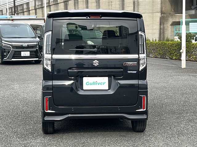 スズキ スペーシア カスタム HYBRID XS ターボ 東京都 2024(令6)年 1万km ブルーイッシュブラックパール3 純正ナビ連動メモリナビ　/【Bluetooth/フルセグTV/AM/FM】/ETC/バックカメラ/全方位モニター　/デュアルサポートブレーキ/車線逸脱警報装置/アダプティヴクルーズコントロール/ハイビームアシスト/クリアランスソナー/標識認識機能/ヘッドアップディスプレイ/両側パワースライドドア　/ハンドルヒーター/パドルシフト/D/N席シートヒーター/プッシュスタート/スマートキー×2　