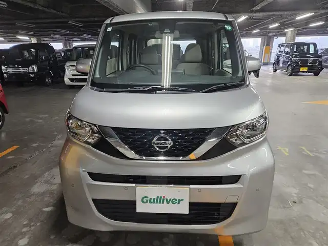 日産 ルークス S 宮崎県 2020(令2)年 5.5万km スターリングシルバーM 純正ナビ/フルセグTV/バックカメラ/ビルトインETC/エマージェンシーブレーキ/踏み間違い衝突防止アシスト/車線逸脱防止支援システム/標識認識機能/オートライト/ハイビームアシスト/ステアリングスイッチ/ベンチシート/リモコンキー/禁煙車