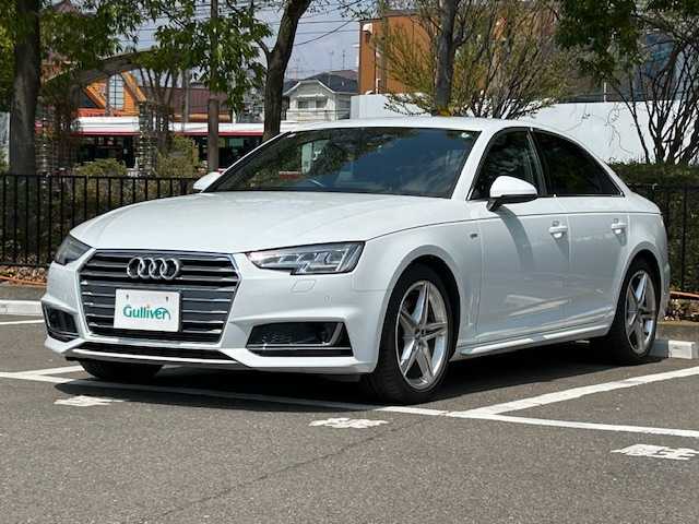 アウディ Ａ４ 2.0TFSIスポーツ S ライン PKG 宮城県 2017(平29)年 6.6万km ドラゴングリーンパールエフェクト 純正ナビ/全方位ドライブレコーダー/オートパーキング/アダプティブクルーズコントロール/アクティブレーンアシスト/アウディプレセンスシティ/レーンアシスト/衝突被害軽減ブレーキ/バックモニター/シートヒーター/エアシート/LEDヘッドライト/オートライト/純正ビルトインETC/Bluetooth/純正フルセグTV/純正18インチアルミホイール/純正フロアマット