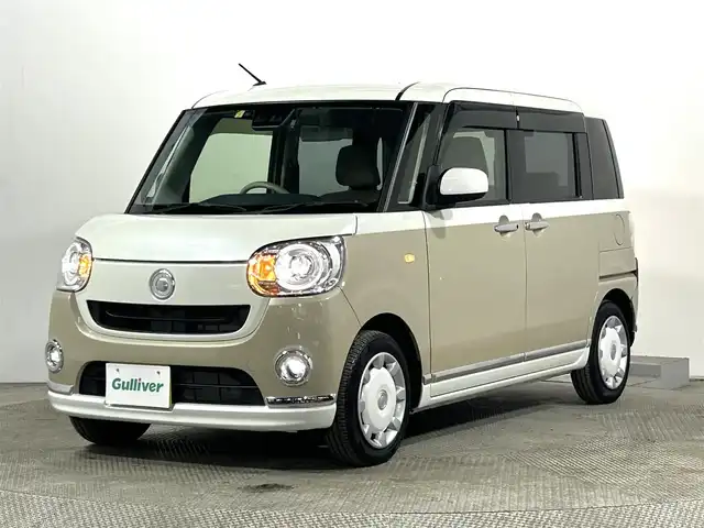 ダイハツ ムーヴ キャンバス G メイクアップ SA Ⅲ 大阪府 2018(平30)年 2.9万km パールホワイトⅢ/ナチュラルベージュマイカメタリック 2トーン 社外ナビ(フルセグ/DVD再生/Bluetooth) 衝突軽減 両側パワースライドドア バックカメラ ETC レーンアシスト オートハイビーム スマートキー プッシュスタート 電格ミラー ドラレコ