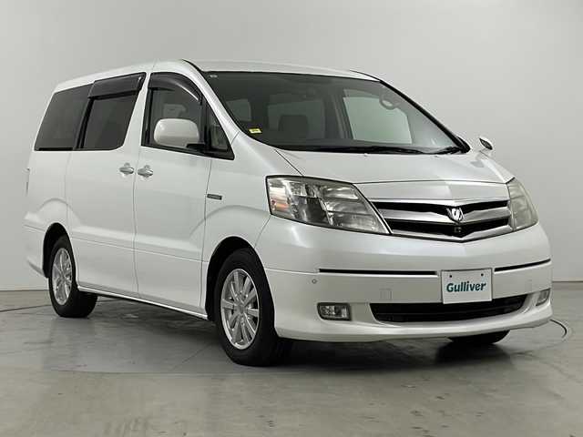 トヨタ アルファードハイブリット 道央・札幌 2007(平19)年 5.4万km パール 【AA仕入落札車両　成約済み　/　　価格変更の為落札不可】/・４WD/ハイブリッド/・純正HDDメーカナビ/・DVD.CD MS/・バックカメラ/・キーレス/・両側パワースライドドア