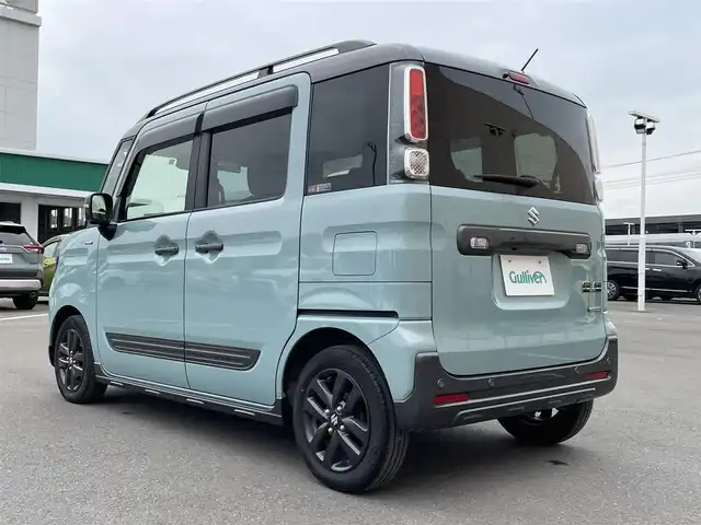 スズキ スペーシア ギア HYBRID XZターボ 東京都 2022(令4)年 2.2万km オフブルーメタリック/ガンメタリック2トーンルーフ ナビ/全方位モニター/デュアルカメラブレーキサポート/車線逸脱警報機能/パーキングソナー/シートヒーター/アダプティブクルーズコントロール/両側パワースライドドア/アイドリングストップ