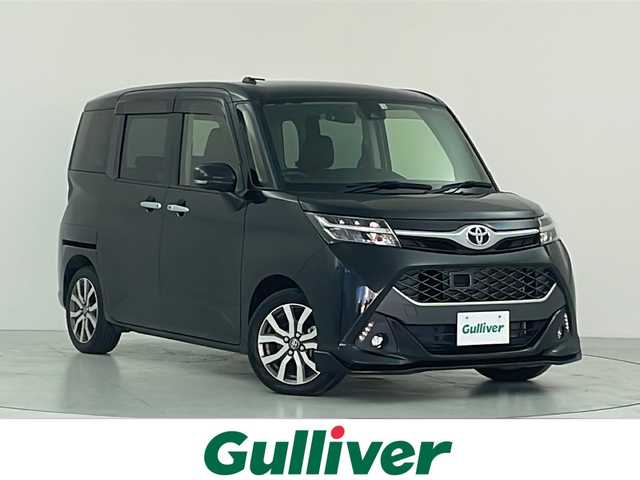 トヨタ タンク カスタムG－T 大阪府 2018(平30)年 1.6万km ブラックマイカメタリック スマートアシスト/・衝突回避支援ブレーキ機能/・衝突警報機能（対車両・対歩行者）、/・車線逸脱警報機能/・誤発進抑制制御機能/・後方誤発進抑制制御機能/・先行車発進お知らせ機能/・クルーズコントロール/純正フロントスポイラー/社外ナビ/　CD/DVD/BT/フルセグTV/バックカメラ/両側パワースライドドア/オートLEDヘッドライト/フォグランプ/前席シートヒーター/純正15インチアルミホイール/後方コーナーセンサー/スマートキー/アイドリングストップ/フロアマット/ドアバイザー